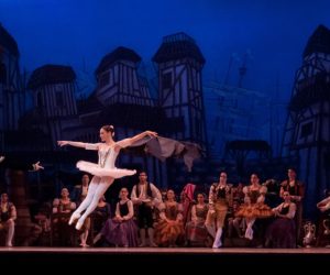 A woman dancing ballet